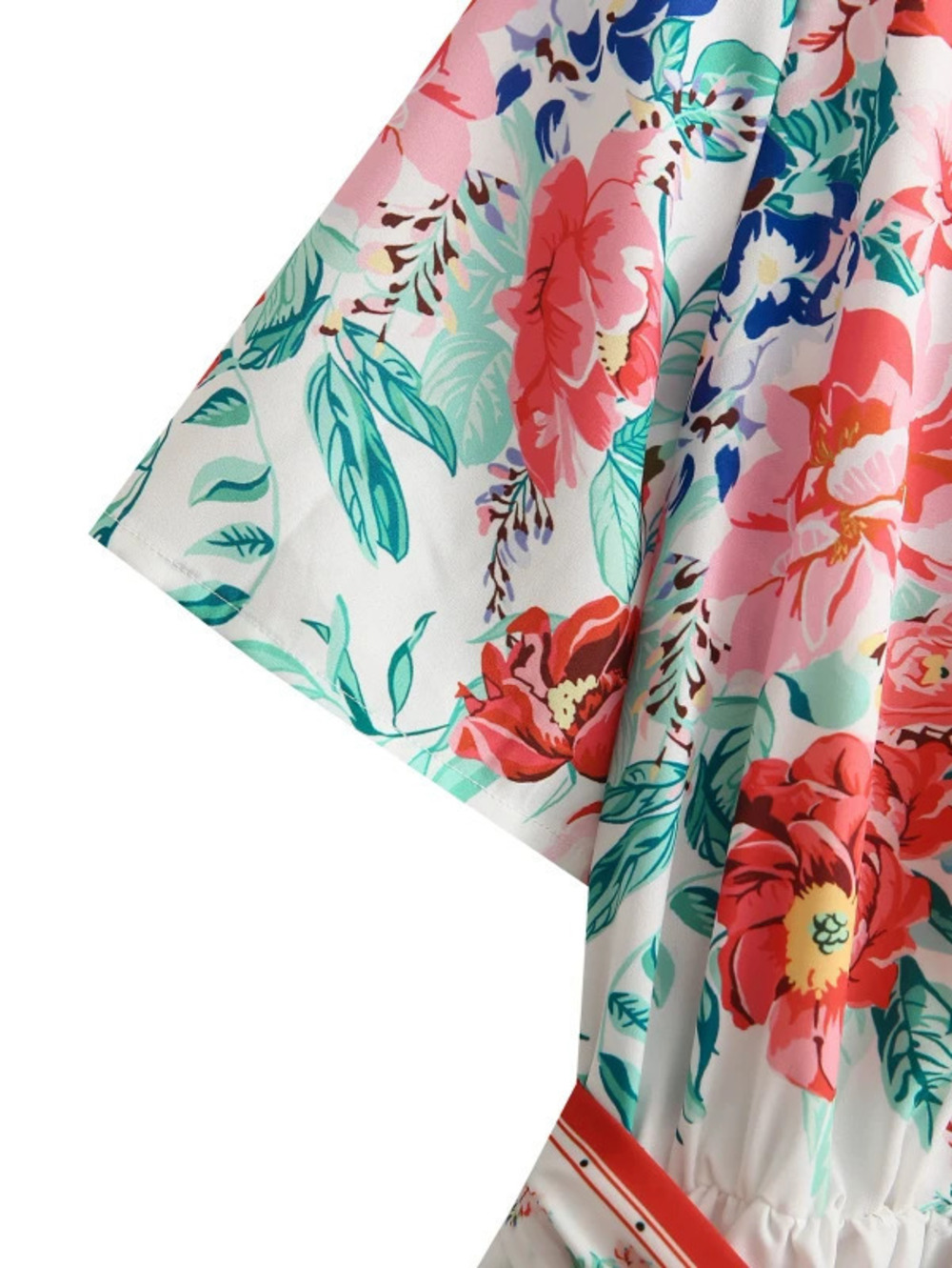 Spring Placement Print Dress for Women